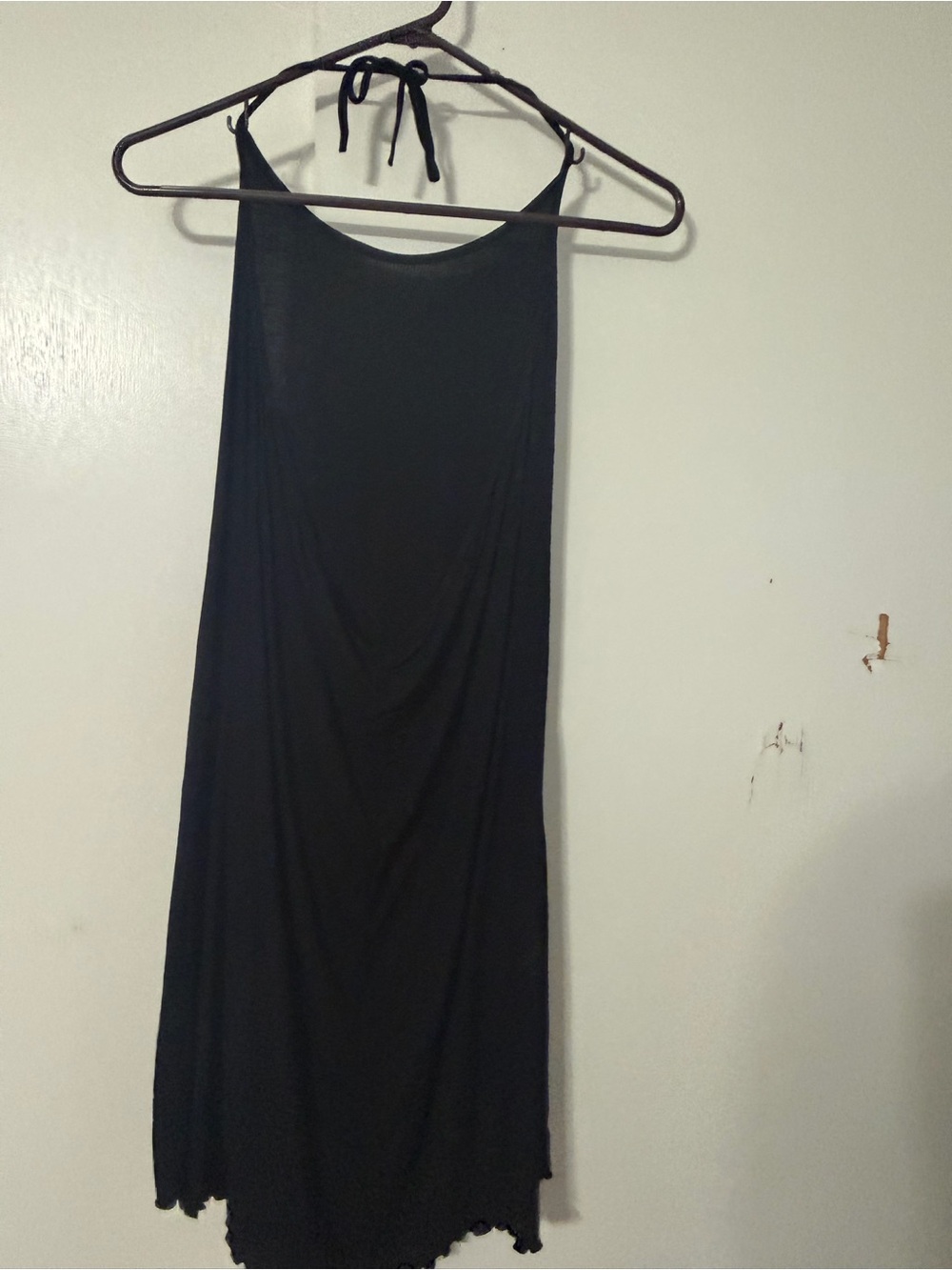 Black Halter Midi Dress - Unbranded